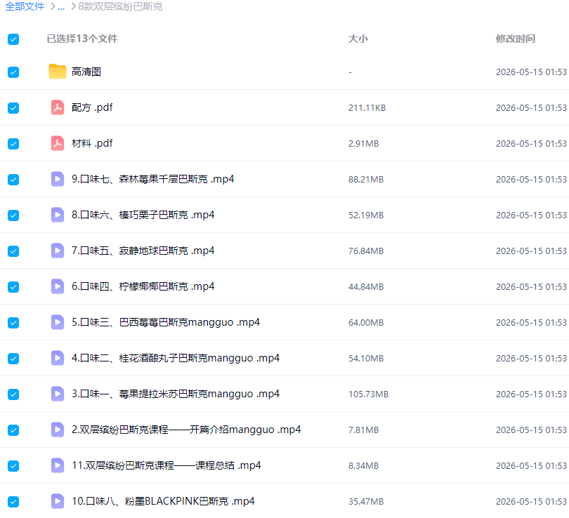 图片[3]-28款巴斯克蛋糕配方制作技术教程烘焙甜品商业配方视频课程-淘配方